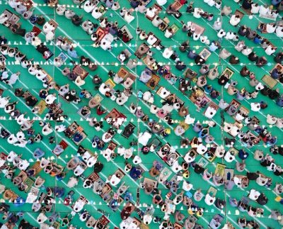 suasana perayaan idul adha penuh kebersamaan