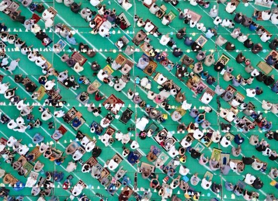 suasana perayaan idul adha penuh kebersamaan
